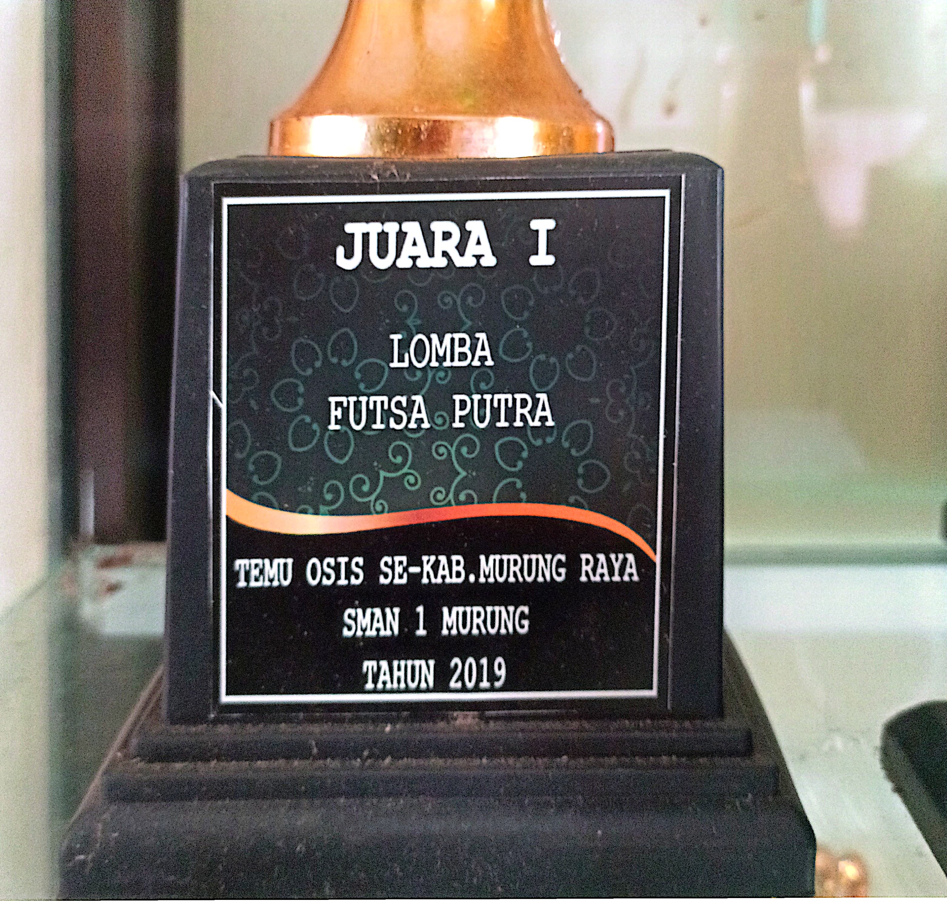 Juara 1 lomba futsal putra